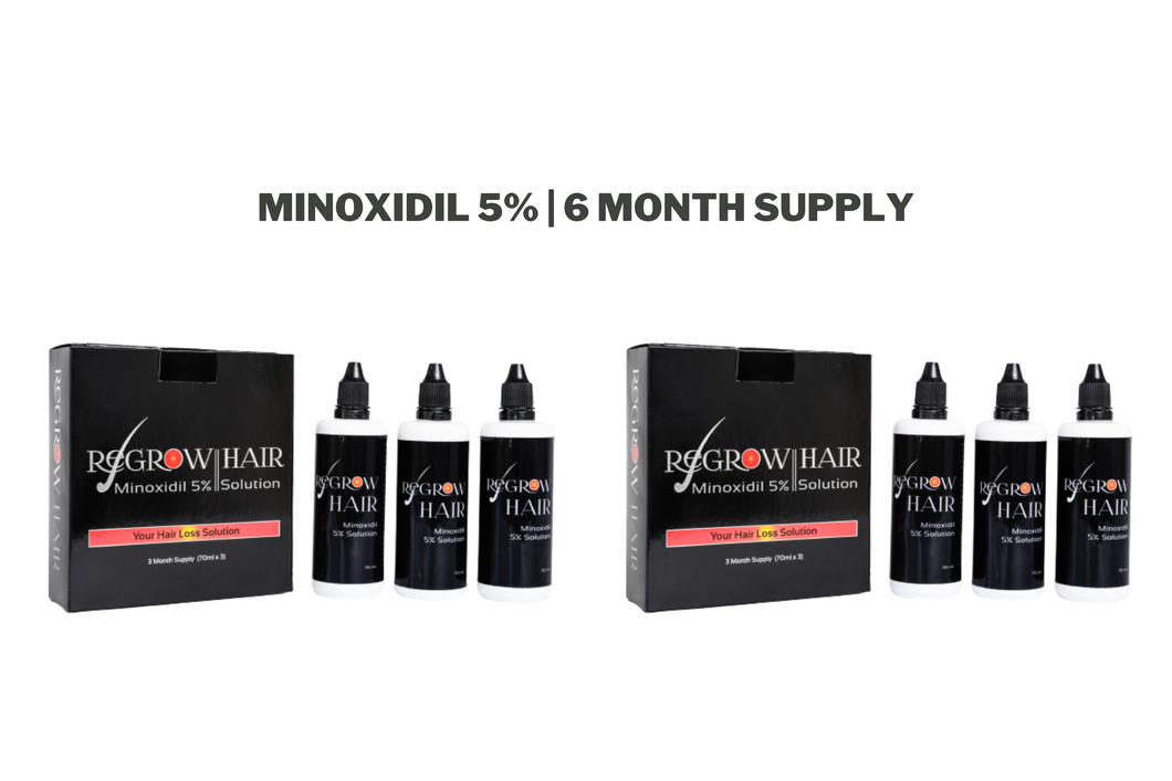 FREE LOCAL DELIVERY BUNDLE DEAL: 2 Pack Minoxidil 5% (6 month supply) 6 x 70ml bottles. FREE LOCAL DELIVERY WITHIN BOTSWANA.